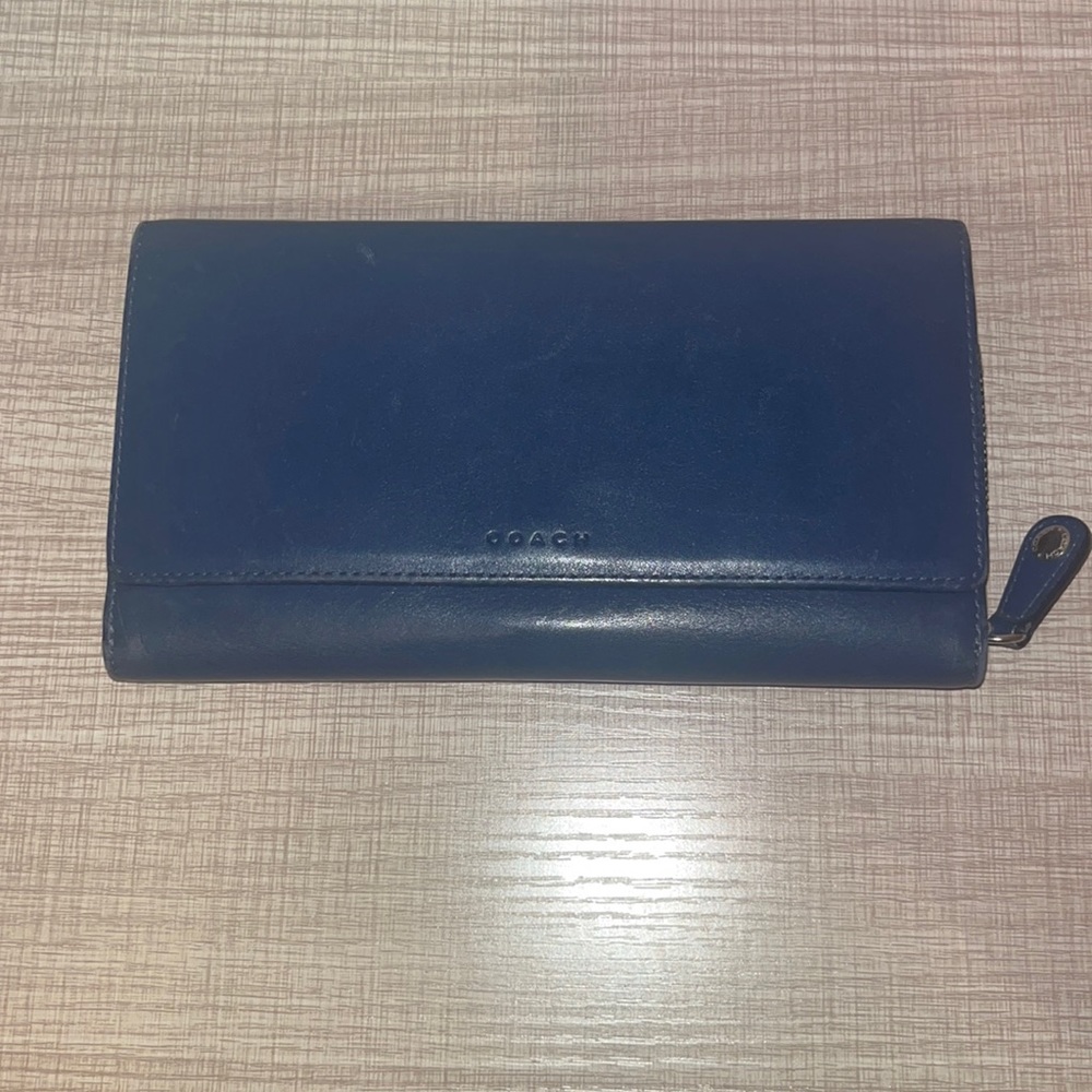 Vintage Blue Coach Wallet